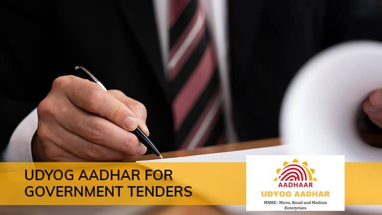 Udyog Aadhar for Government Tenders
