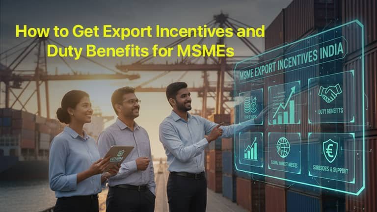 MSME export incentives India