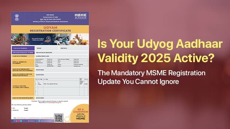 Udyog Aadhaar validity 2025