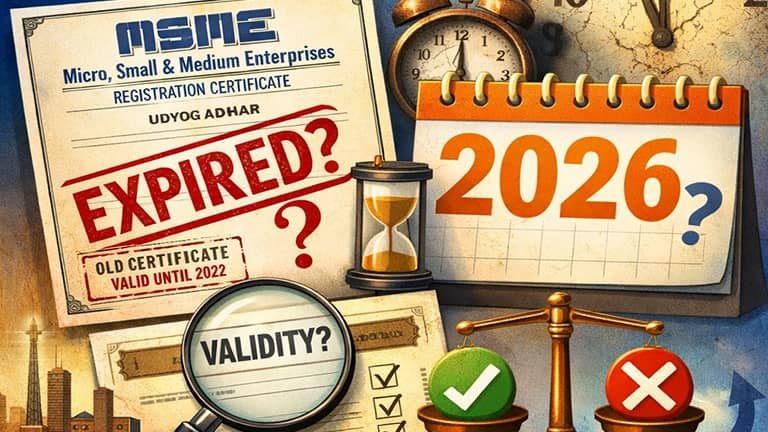 old msme certificate validity